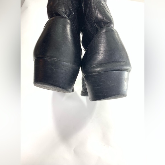 Justin Stampede Men’s Size 10 EE Black Leather Boots - Picture 8 of 11